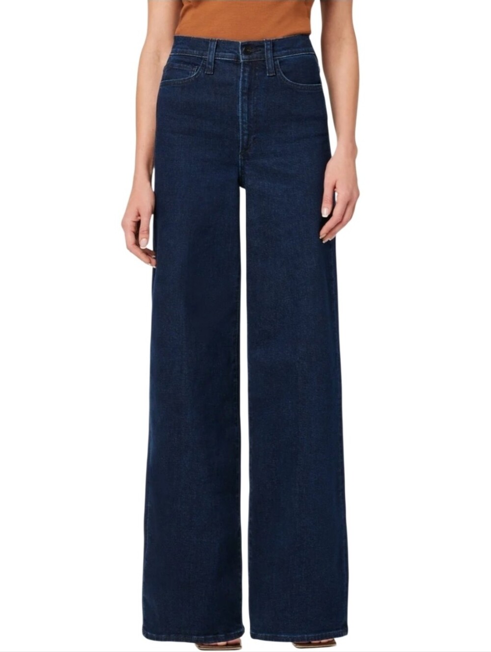 Joe's Jeans Mia High Rise Wide Leg Jeans Super Stetch Dark Wash 31 x 33